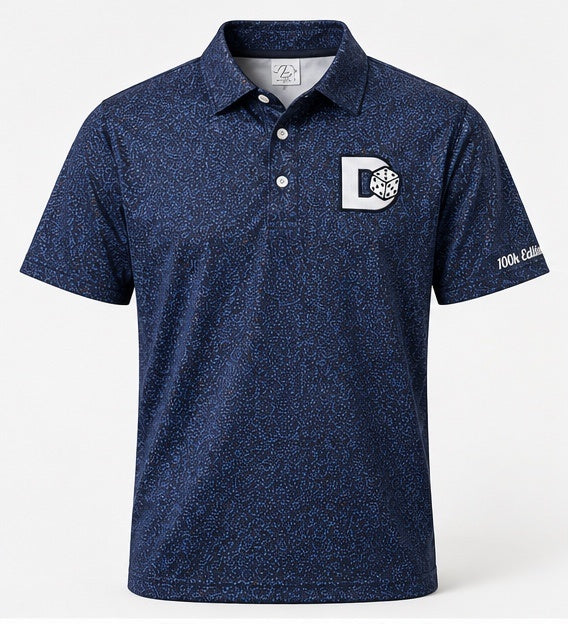DyeGuys 100K Edition Polo - Midnight Static