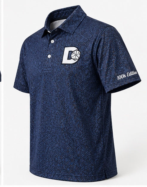 DyeGuys 100K Edition Polo - Midnight Static